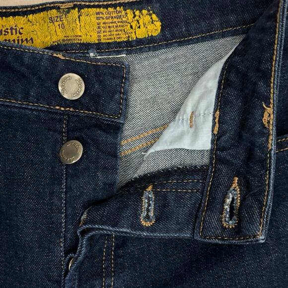 Rustic Denim Women’s Size 10 Dark Wash Wide Leg Stretch Jeans Sustainable - Picture 6 of 8